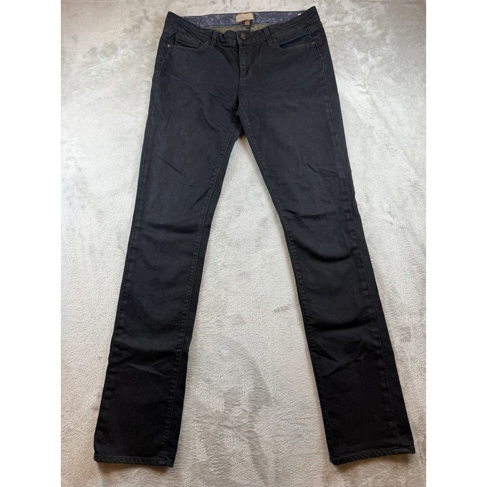 Paige Jeans Women's 29 Skyline 4 Way Comfort Stretch Premium Denim Black MadeUSA